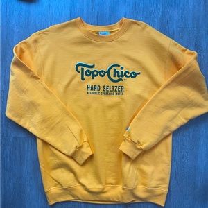 Topo Chico water logo champion reverse weave Sweatshirt Crewneck large